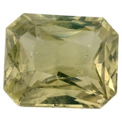 5.73 Ct Green Sapphire Octagon Loose Gemstone