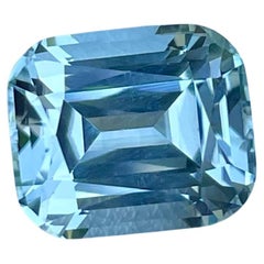 5.74 carats Loose Achroite Tourmaline Step Cushion Cut Natural Afghan Gemstone