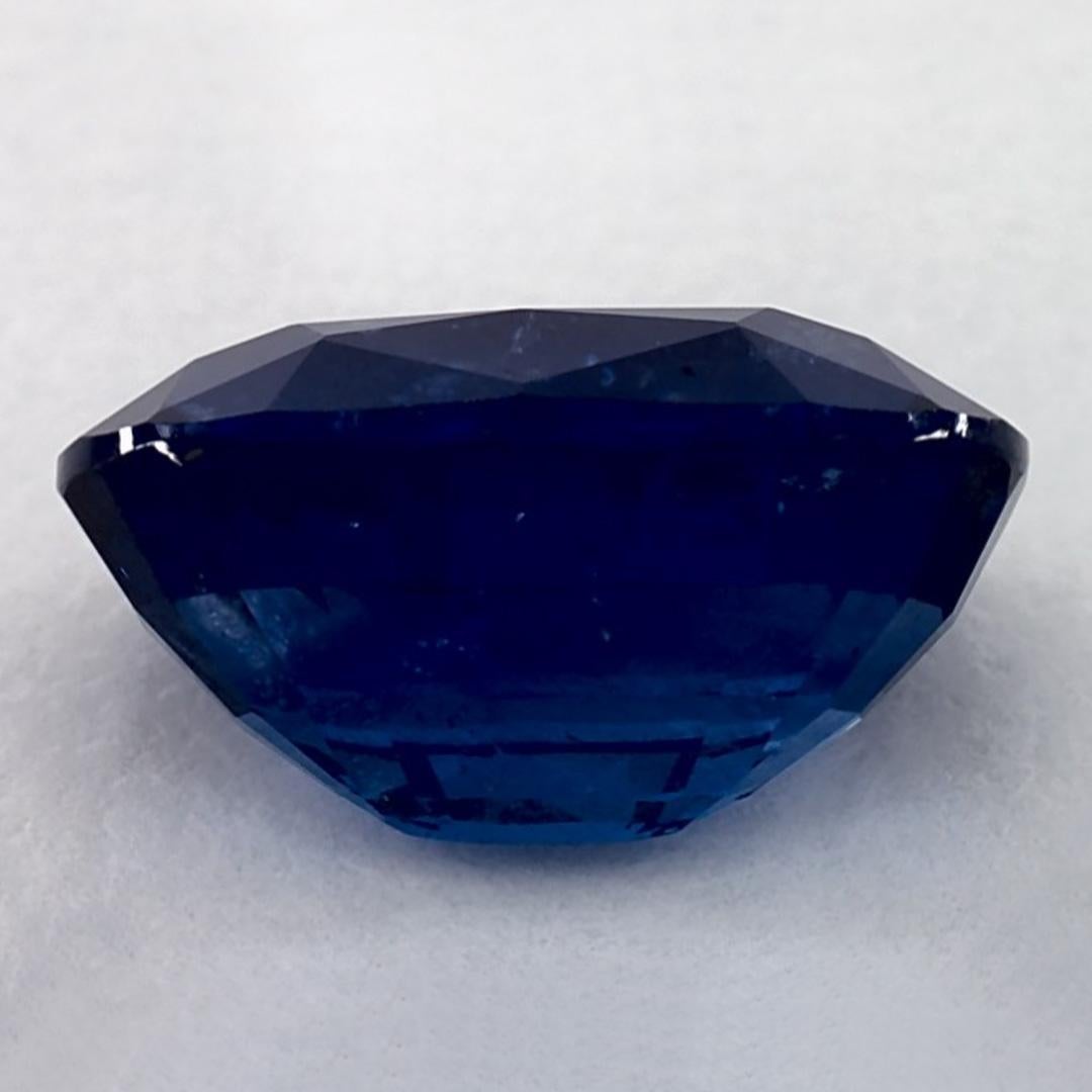 5.74 Ct Blue Sapphire Oval Loose Gemstone In New Condition For Sale In Fort Lee, NJ