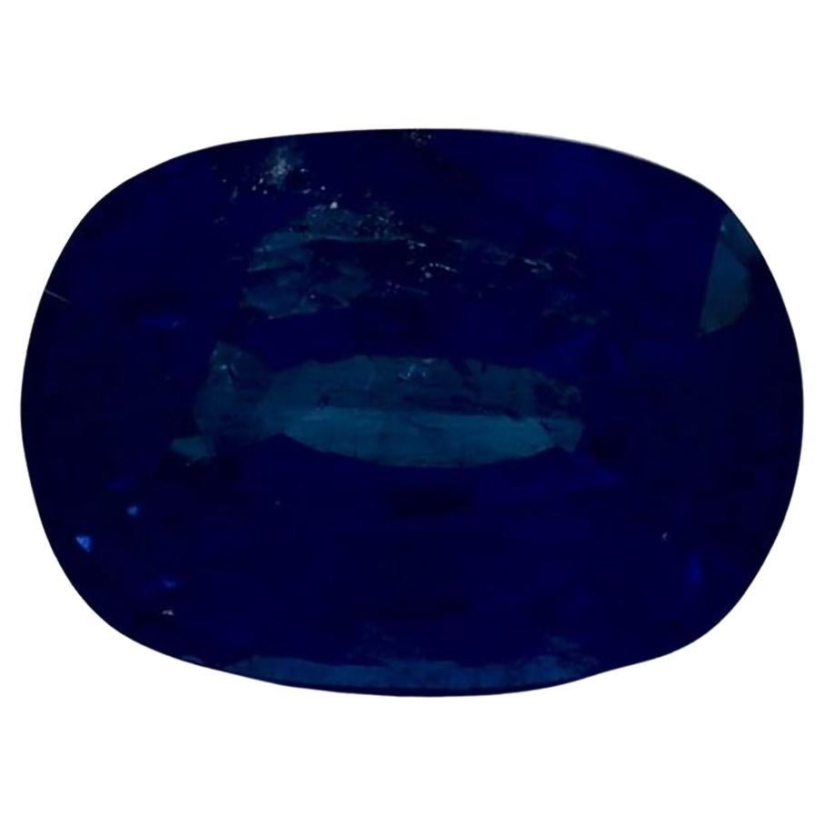 5.74 Ct Blue Sapphire Oval Loose Gemstone For Sale