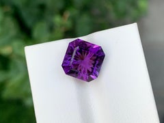 5.75 Carat Natural Loose Amethyst Perfect Square Shape Gemstone