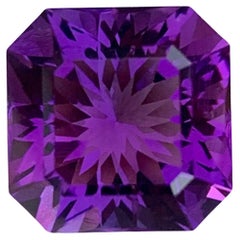 5.75 Carat Natural Loose Amethyst Perfect Square Shape Gemstone