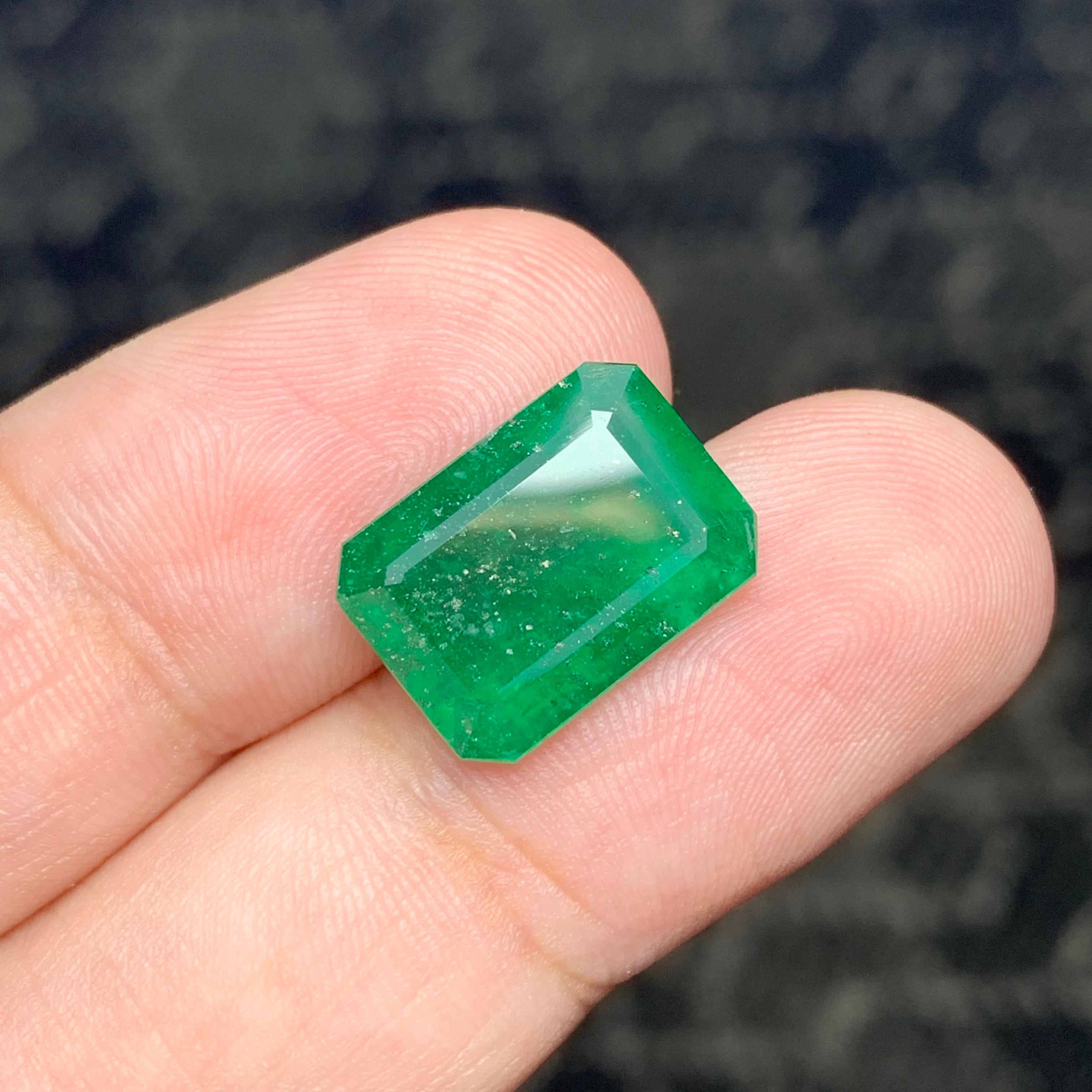 Loose Emerald
Weight: 5.75 Carats
Dimensions: 14.5 x 10.6 x 5.2 Mm
Origin: Swat Pakistan
Shape: Emerald
Color: Green
Treatment: Non
Certificate: On Demand

The Swat Emerald, also known as the Mingora Emerald, is a rare and highly prized gemstone