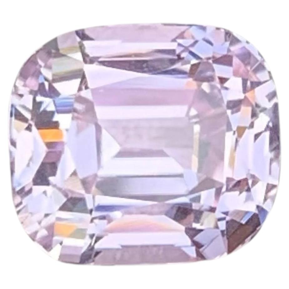 5.75 Carat Natural Loose Pink Color Kunzite Stone Cushion Cut Afghan Gemstone