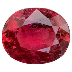 5.75 Carat Stunning Faceted Rubellite Tourmaline Oval Shape Gemstone