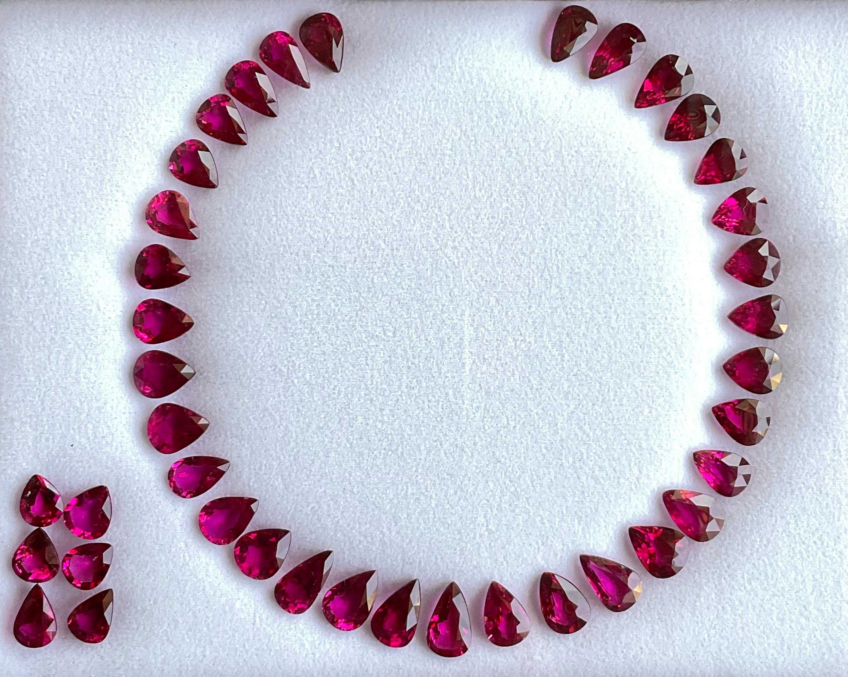 73.00 Karat Rubellit Layout Birne Top Qualität für feinen Schmuck Natürlicher Edelstein im Zustand „Neu“ im Angebot in Jaipur, RJ