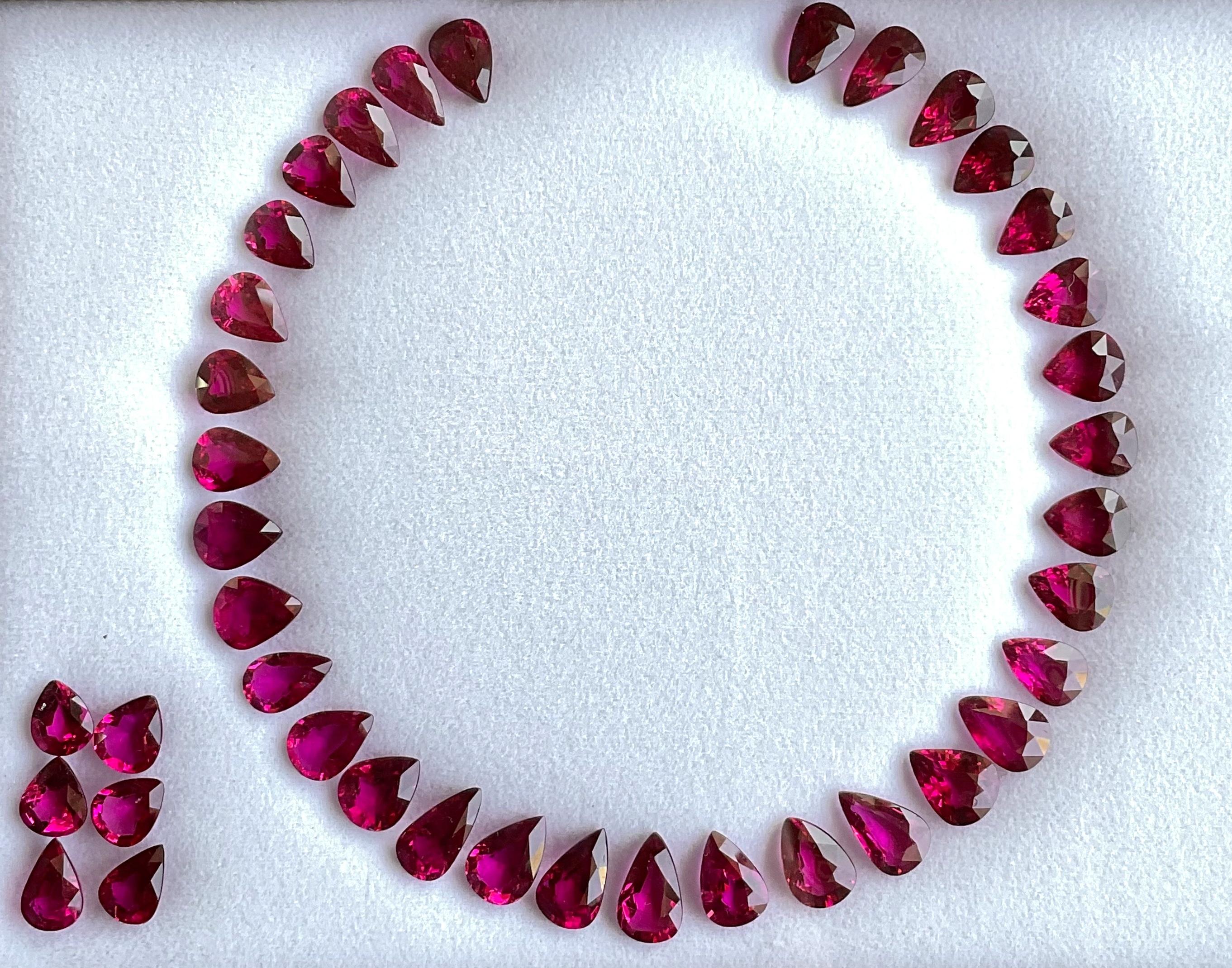 73.00 Karat Rubellit Layout Birne Top Qualität für feinen Schmuck Natürlicher Edelstein für Damen oder Herren im Angebot