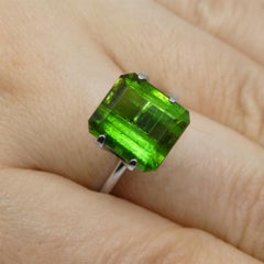 5.76ct Emerald Cut Green Tourmaline