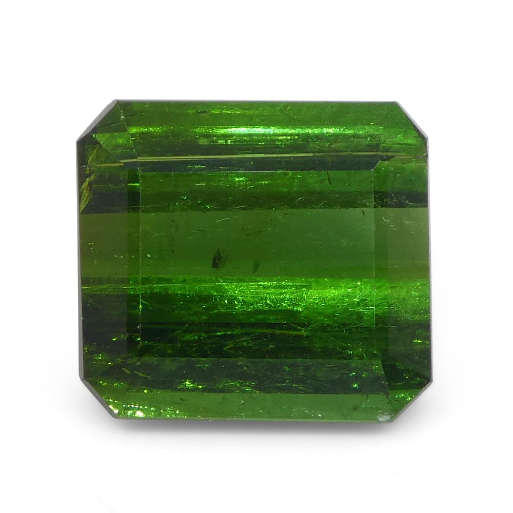 da uomo o donna Tormalina verde taglio smeraldo 5,76 in vendita