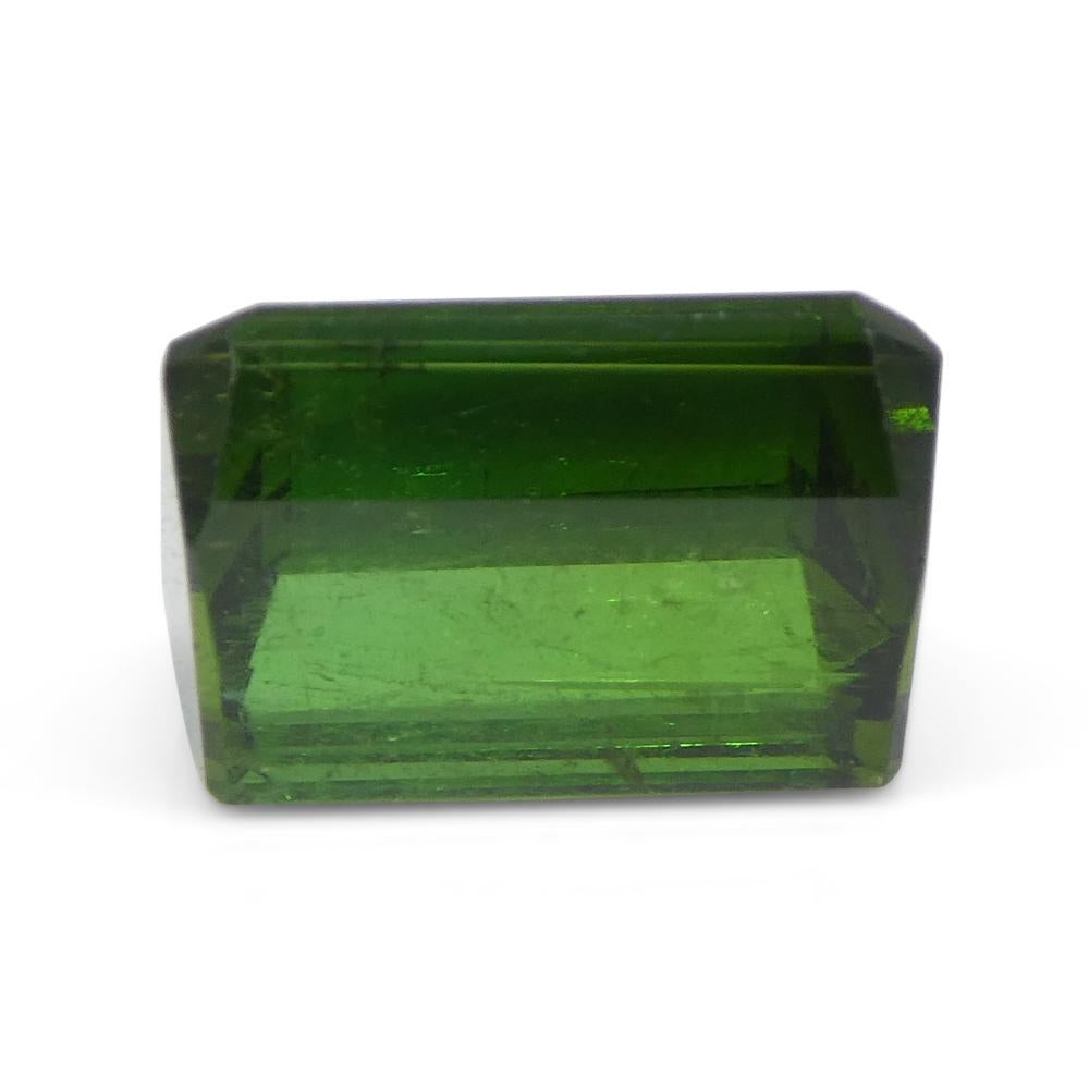 5.76 Carat Emerald Cut Green Tourmaline from Brazil For Sale 5