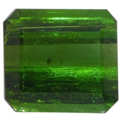 5.76ct Grüner Turmalin im Smaragdschliff aus Brasilien