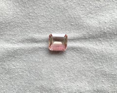 5,77 Karat Bi Color Turmalin achteckig facettiert geschliffener Stein Top Qualität Natürlicher Edelstein