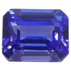 5,77 Oktagon violett-blauer Tansanit GIA zertifiziert Tansania  