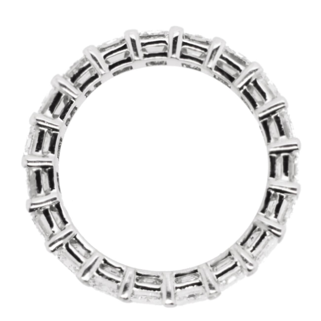 5 carat emerald cut eternity band
