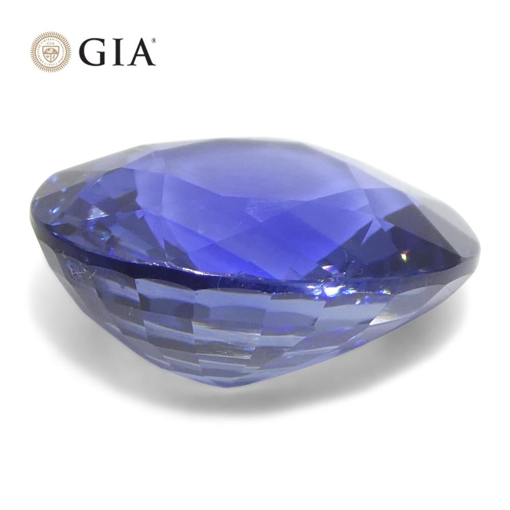 5.79ct Oval Blue Sapphire GIA Certified Sri Lanka For Sale 2