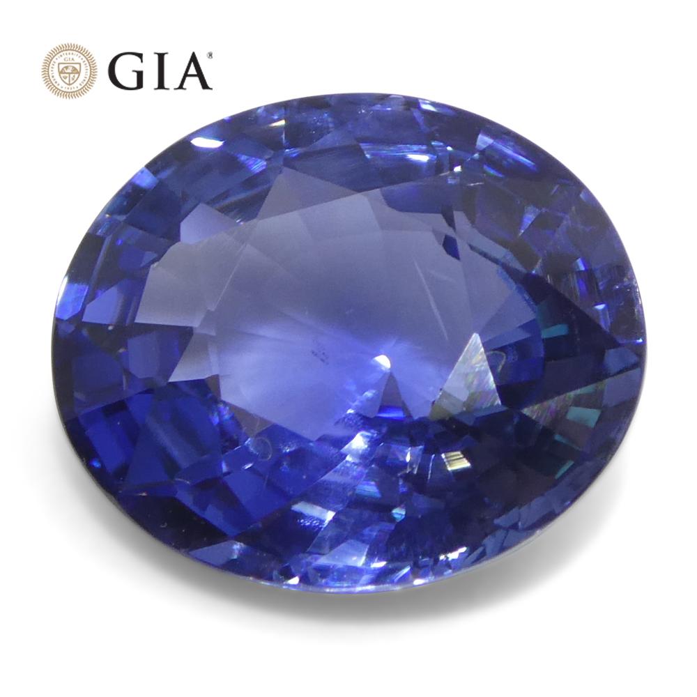 5.79ct Oval Blue Sapphire GIA Certified Sri Lanka For Sale 4