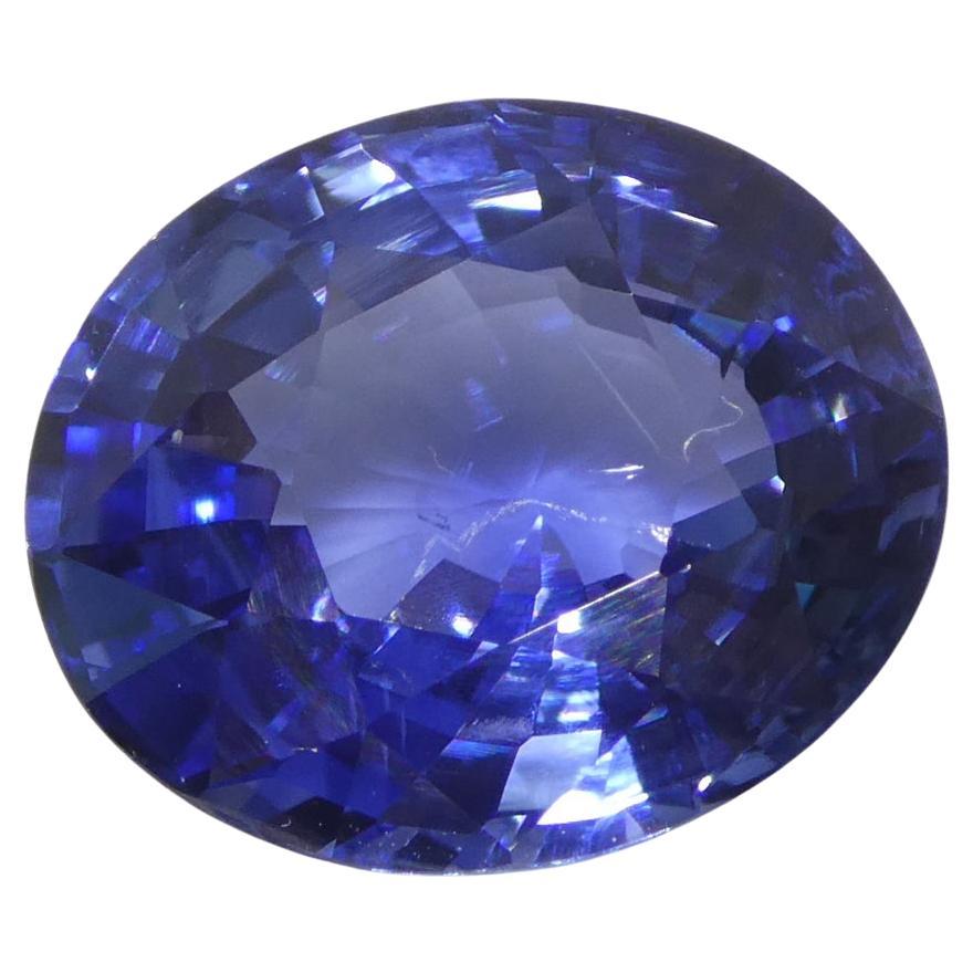 5.79ct Oval Blue Sapphire GIA Certified Sri Lanka