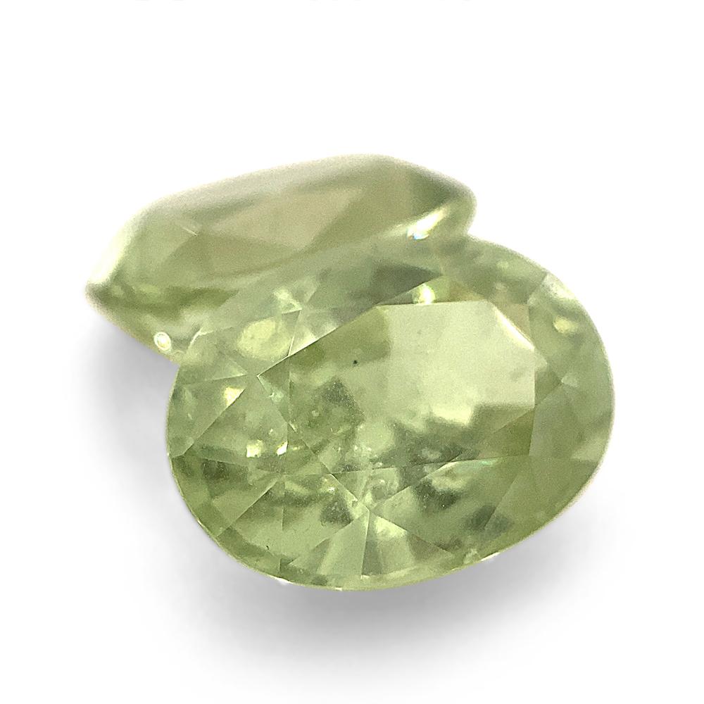 5.79ct Pair Oval Mint Green Garnet from Merelani, Tanzania For Sale 2