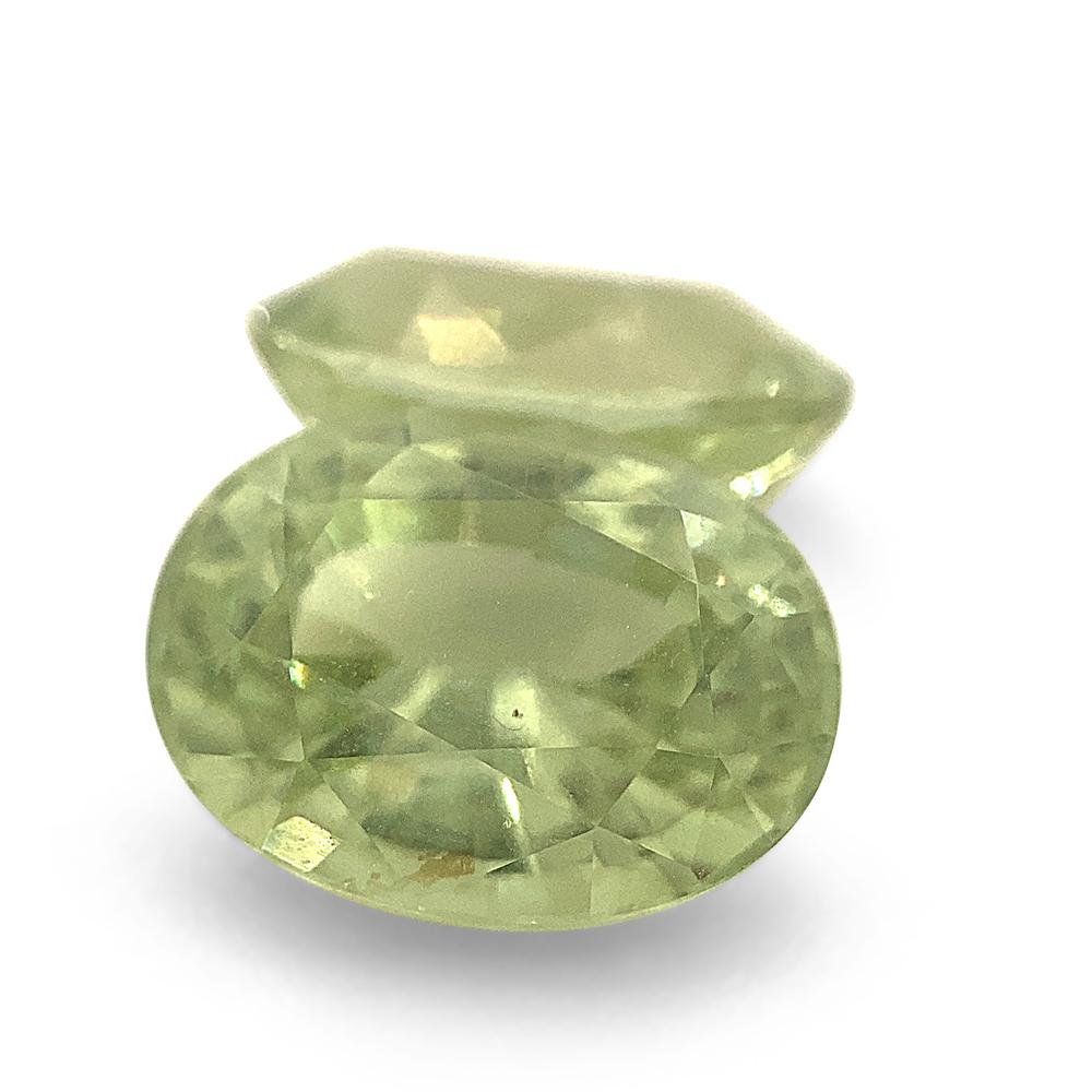 5.79ct Pair Oval Mint Green Garnet from Merelani, Tanzania For Sale 5