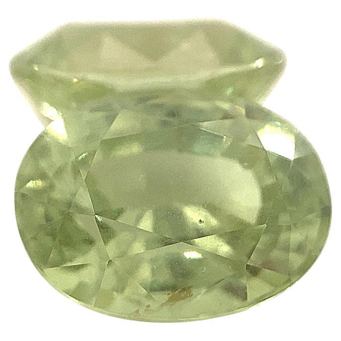 5.79ct Pair Oval Mint Green Garnet from Merelani, Tanzania For Sale