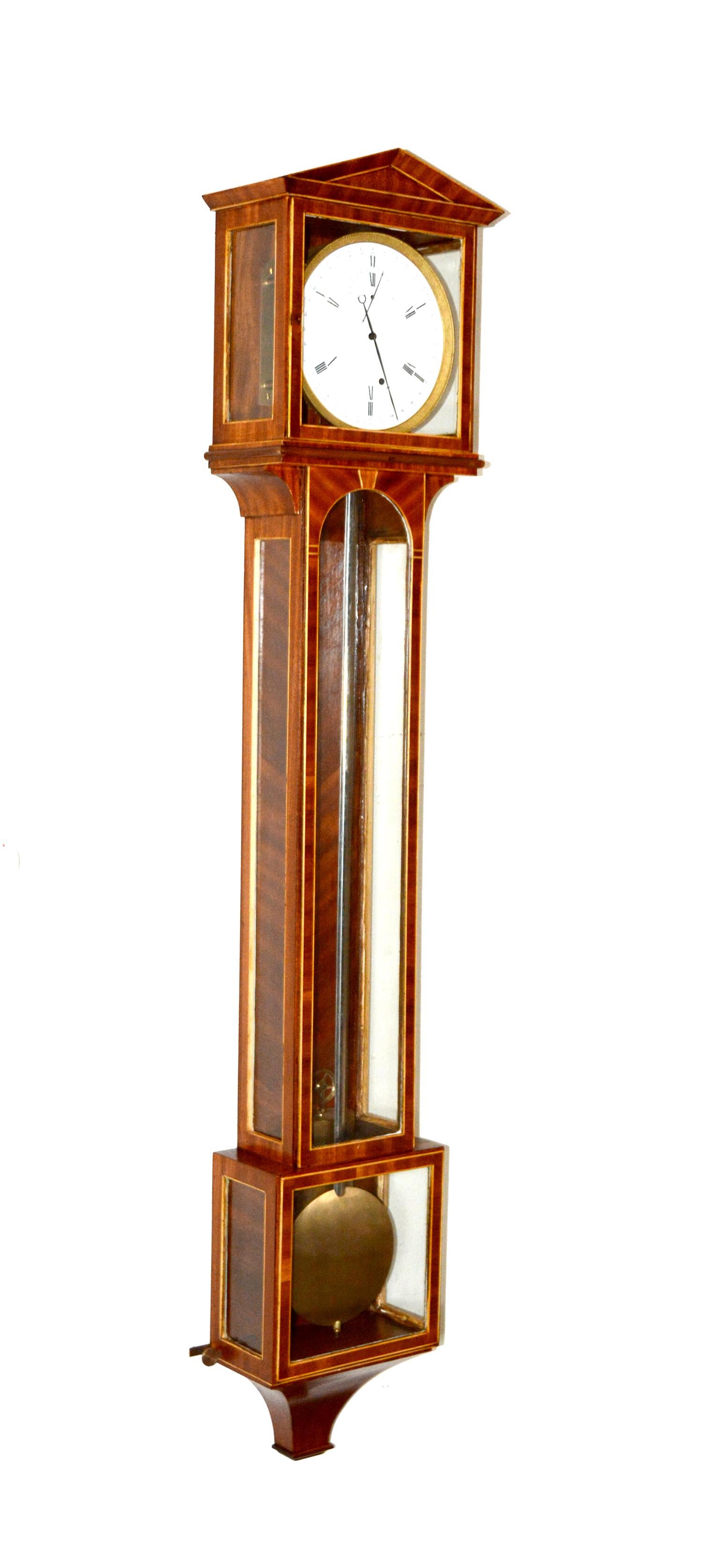 Vienna Laterndluhr One Year Movement Regulator Wall Clock For Sale at 1stDibs