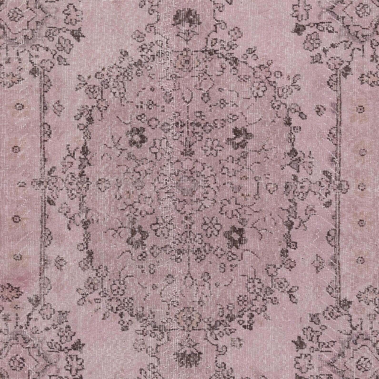 5.7x10,5 Ft Moderner Teppich aus Wolle. Handgefertigt in der Türkei. Wohnzimmerteppich in Rosa im Zustand „Gut“ im Angebot in Spring Valley, NY