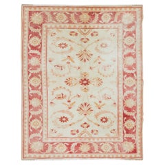 Mid Century Handmade Vintage Floral Pattern Türkische Wolle Bereich Teppich