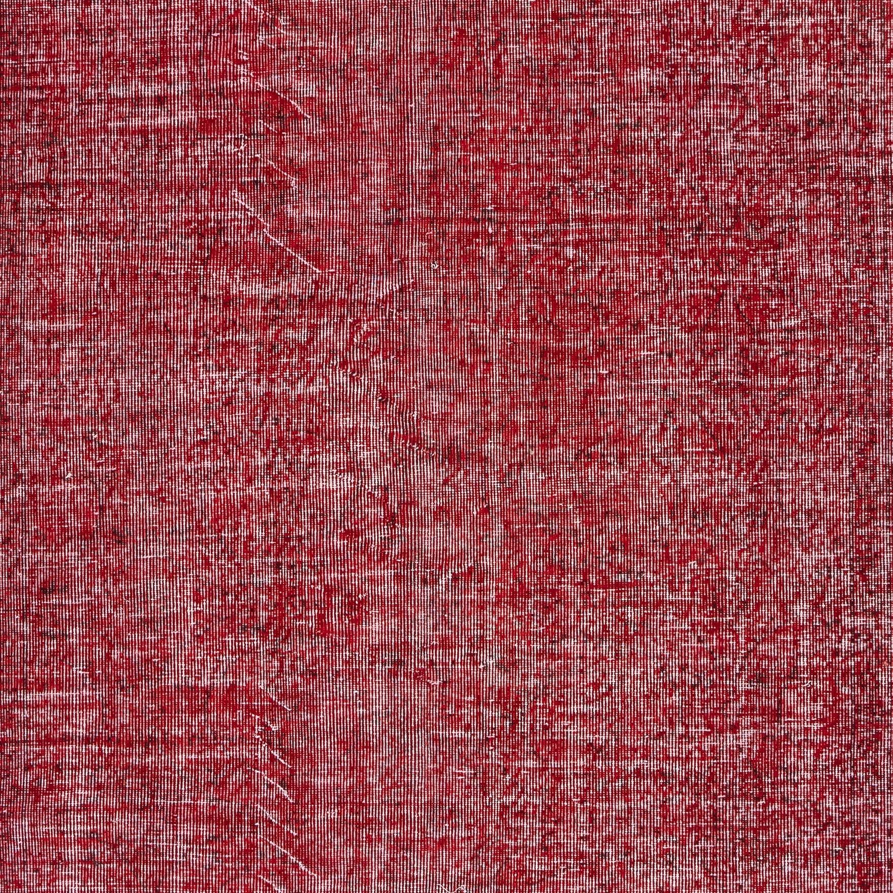 5.7x8.8 Ft Handgefertigter türkischer Teppich. Vintage Rot überfärbt Bereich Teppich für Wohnzimmer (Türkisch) im Angebot