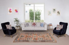 5.7x9 Ft Antique Turkish Bergama Rug, Circa 1920