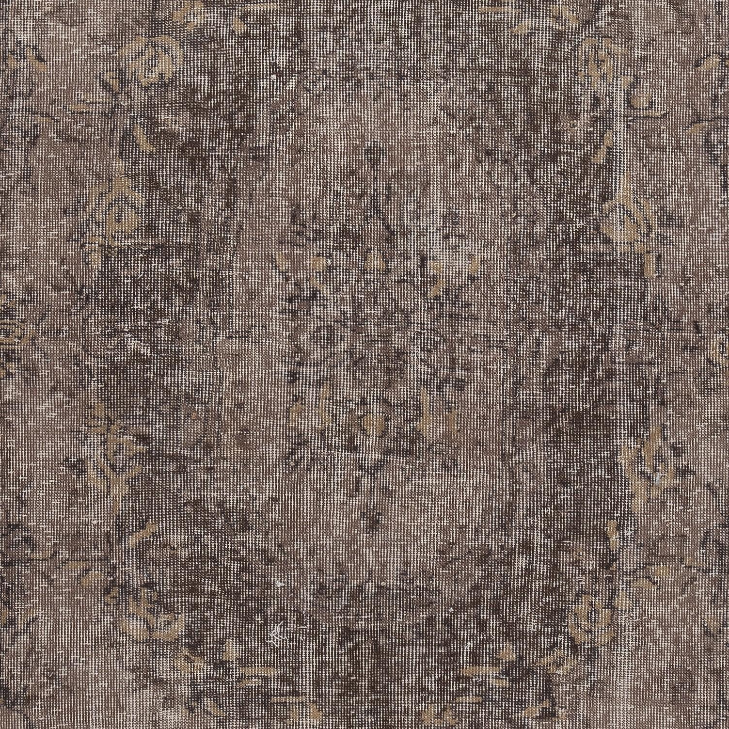 Annodato a mano Tappeto da pavimento 5.7x9 Ft realizzato a mano in Turchia. Tappeto per l'area tinto in marrone in vendita