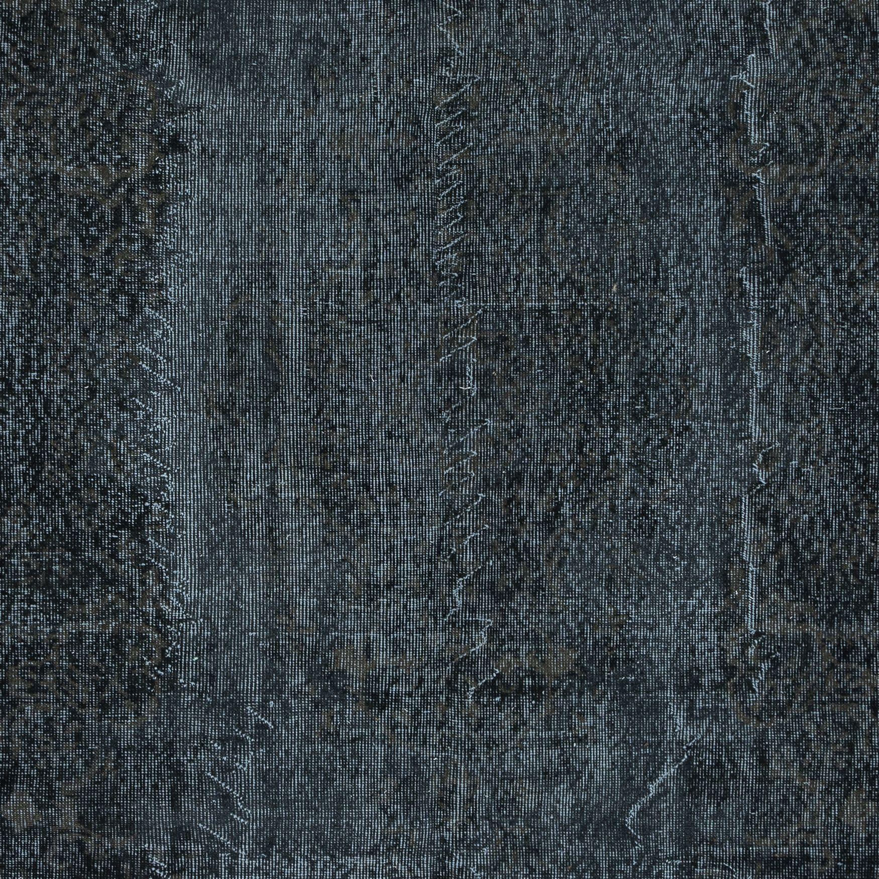 5.7x9.2 Ft Handgefertigter anthrazitgrauer Teppich, moderner Anatolischer schwarzer Wollteppich (Handgeknüpft) im Angebot