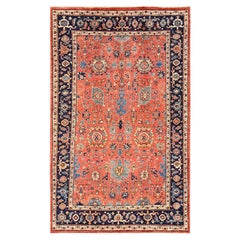 5
7 "x9
6" Yam Orange Aryana Grade Heriz All Over Design Wolle Handknüpfteppich