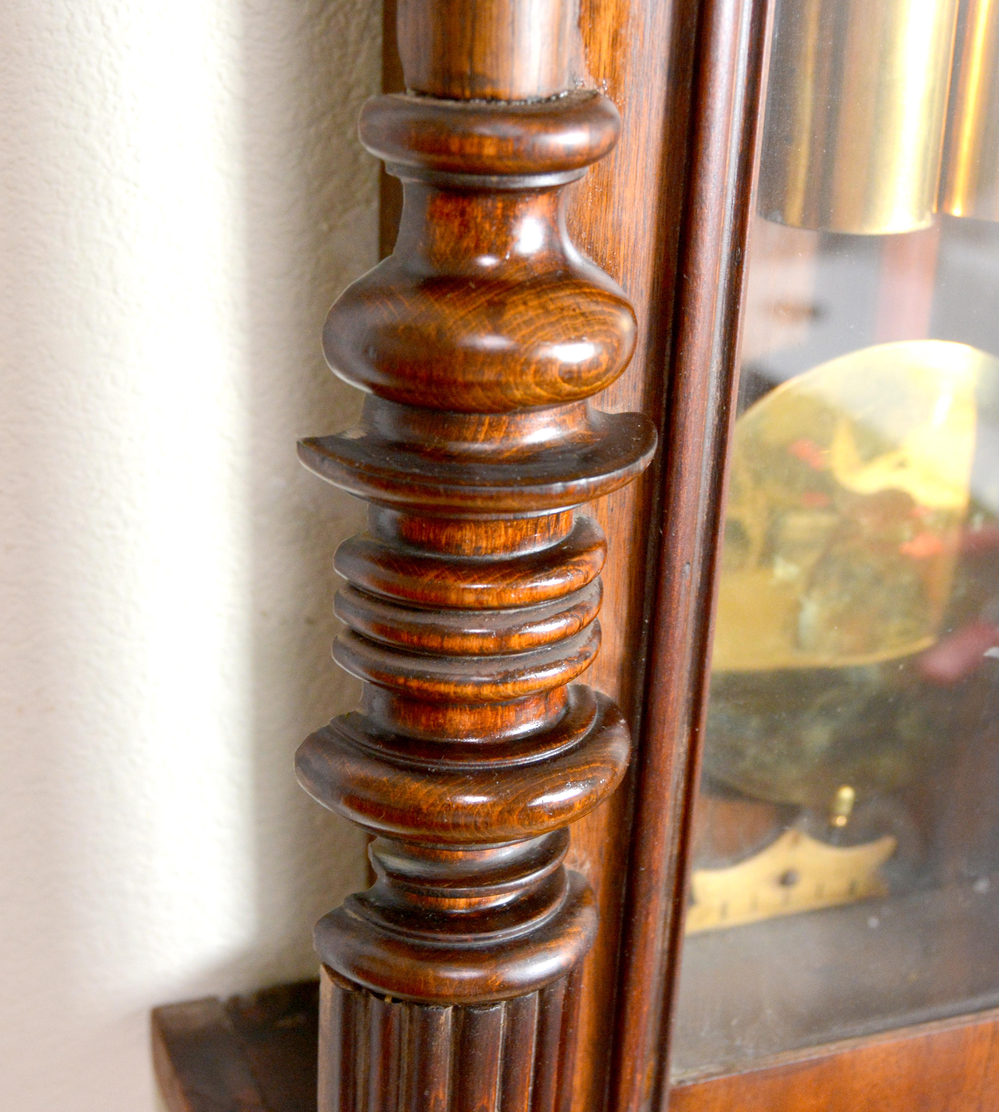 Reloj de pared regulador Gustav Becker Grand Sonnerie Vienna de 58