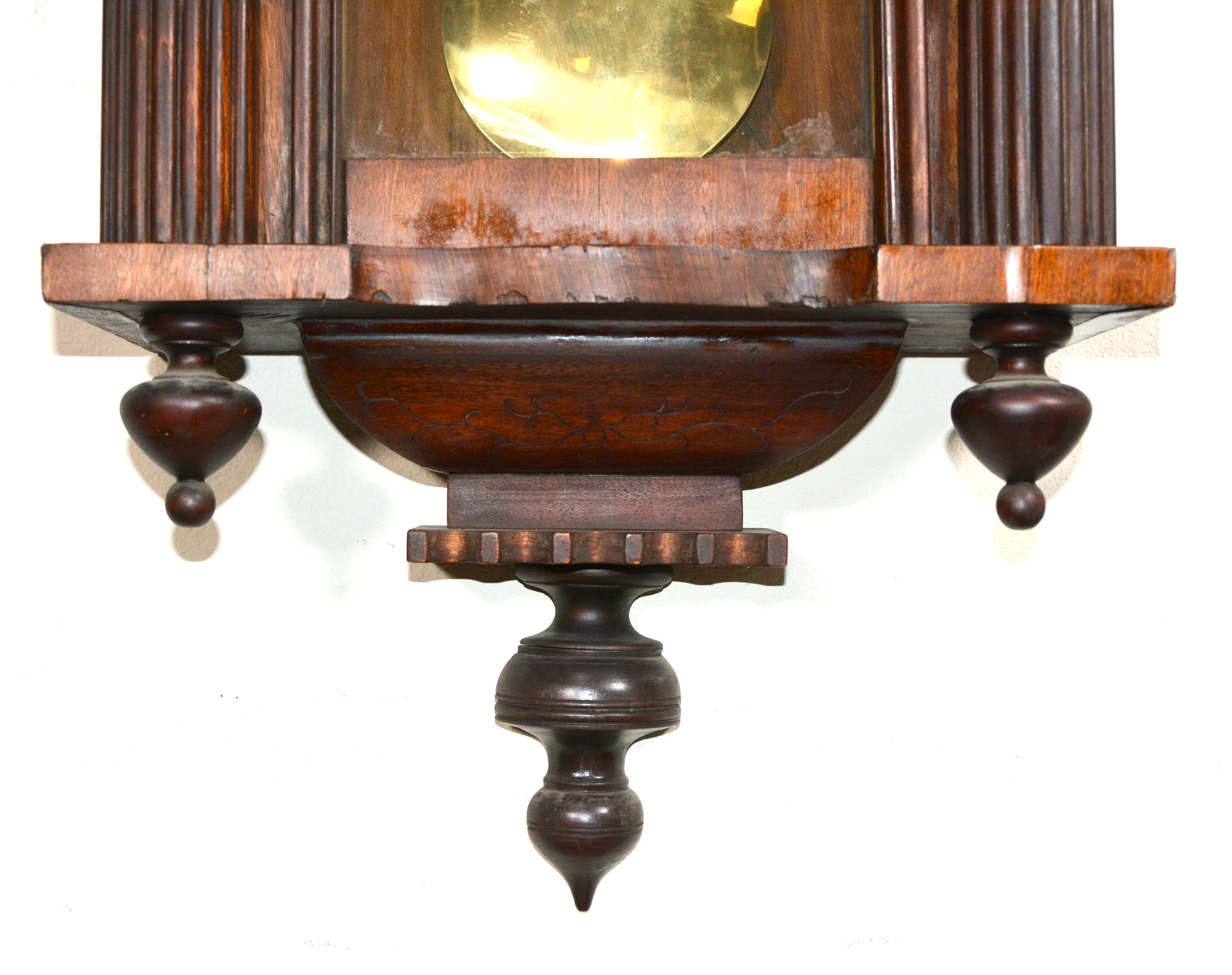 Reloj de pared regulador Gustav Becker Grand Sonnerie Vienna de 58