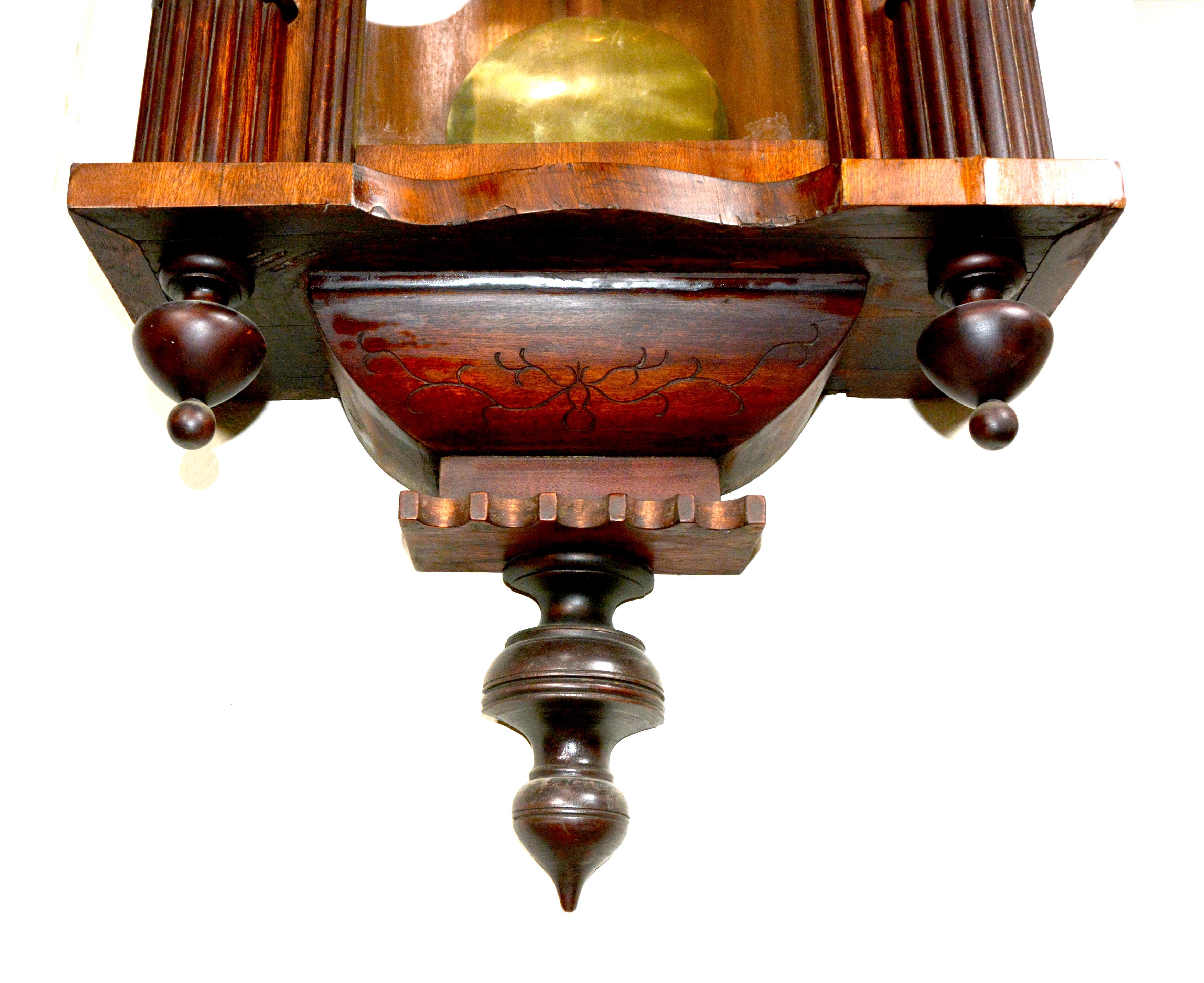 Reloj de pared regulador Gustav Becker Grand Sonnerie Vienna de 58