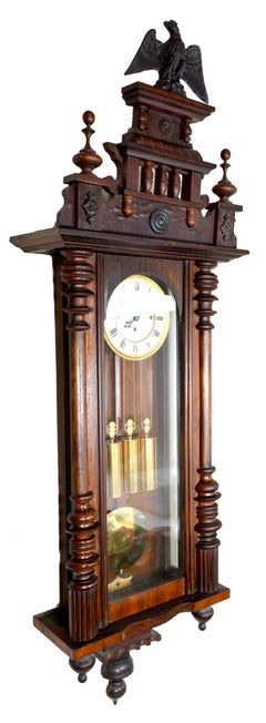 58" Antike 1890 deutsche Gustav Becker Grand Sonnerie Wien Regulator Wanduhr