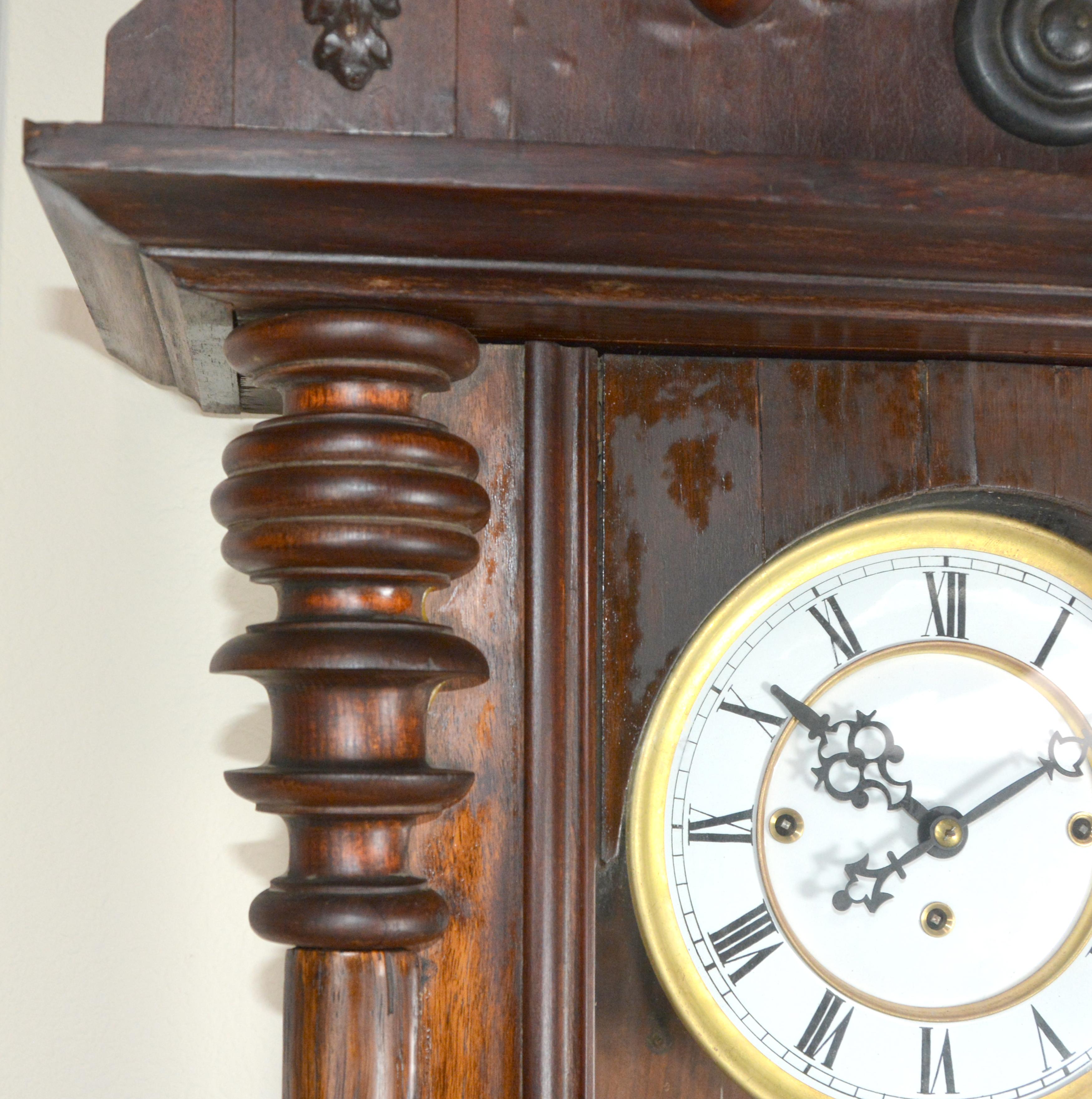 Reloj de pared regulador Gustav Becker Grand Sonnerie Vienna de 58