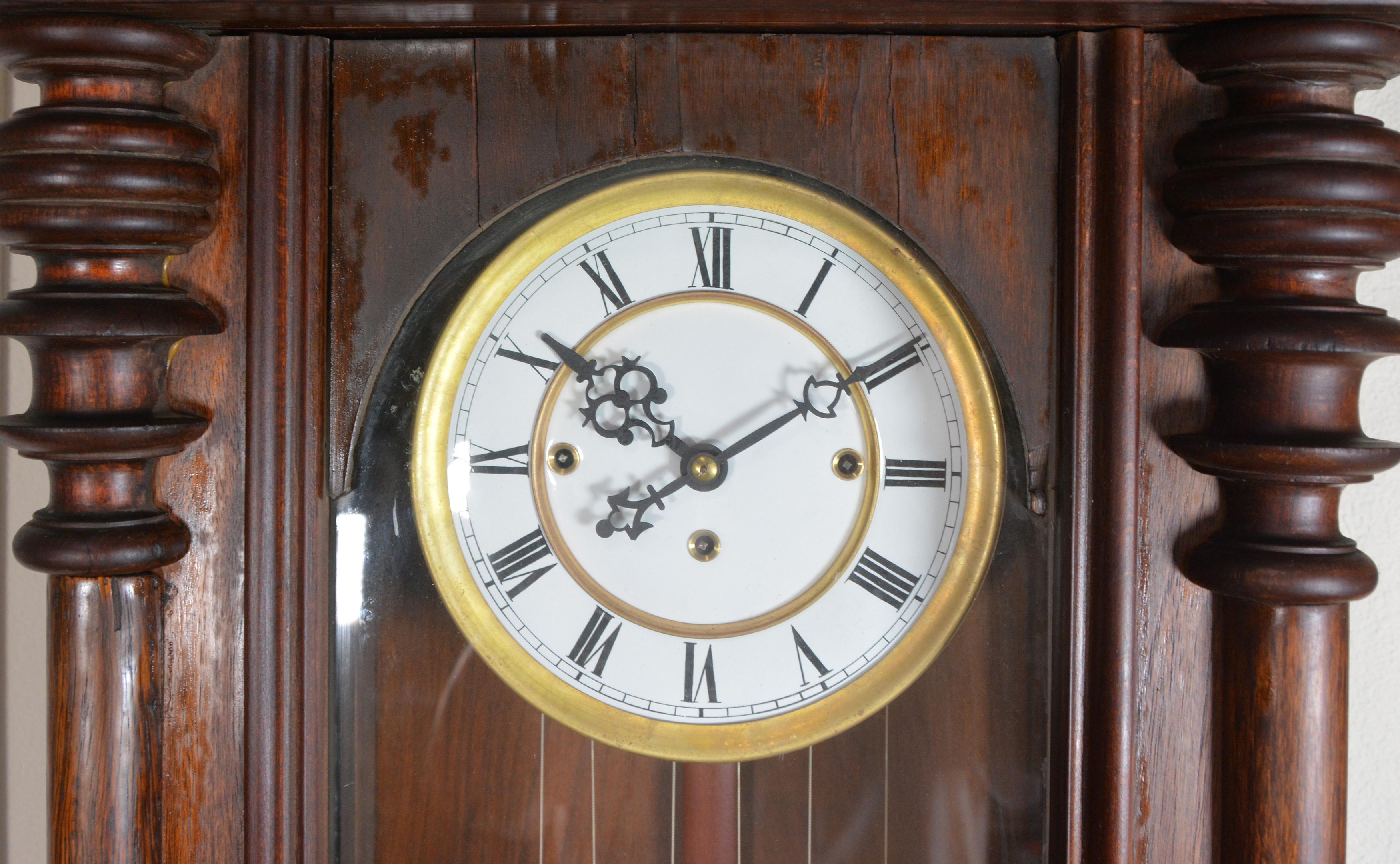 Reloj de pared regulador Gustav Becker Grand Sonnerie Vienna de 58
