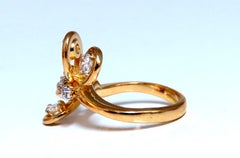 .58 Carat Natural Diamonds Butterfly Ring 14 Karat*