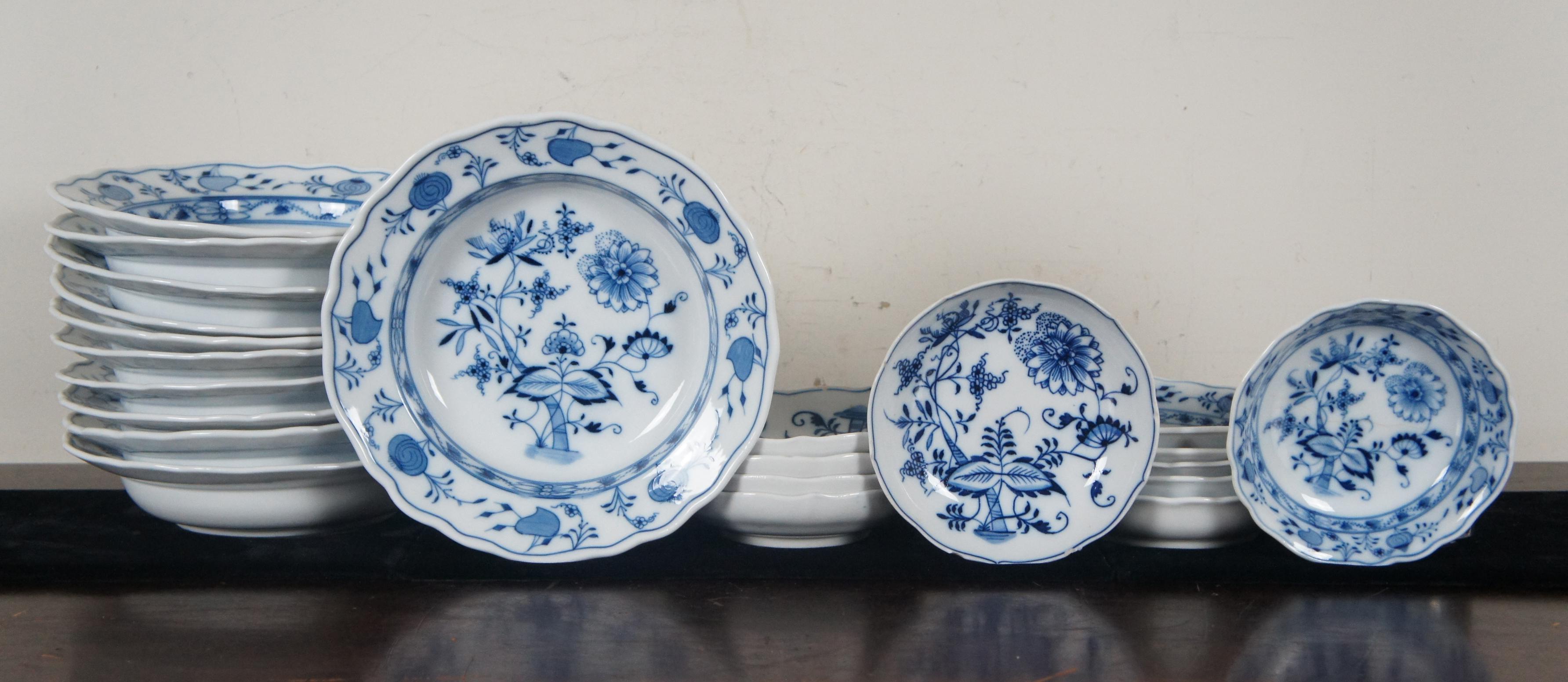 blue onion china markings
