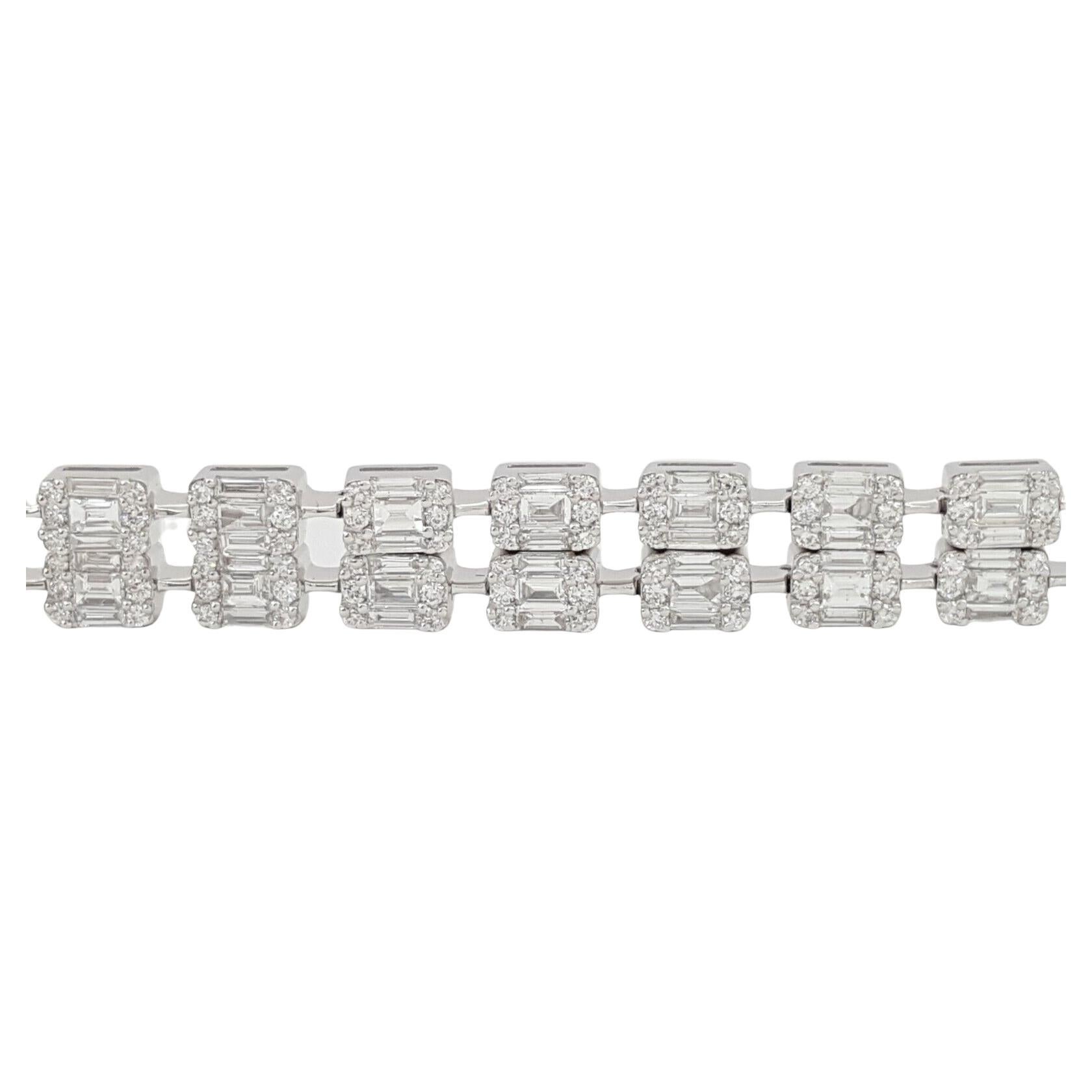 baguette cut diamond bracelet