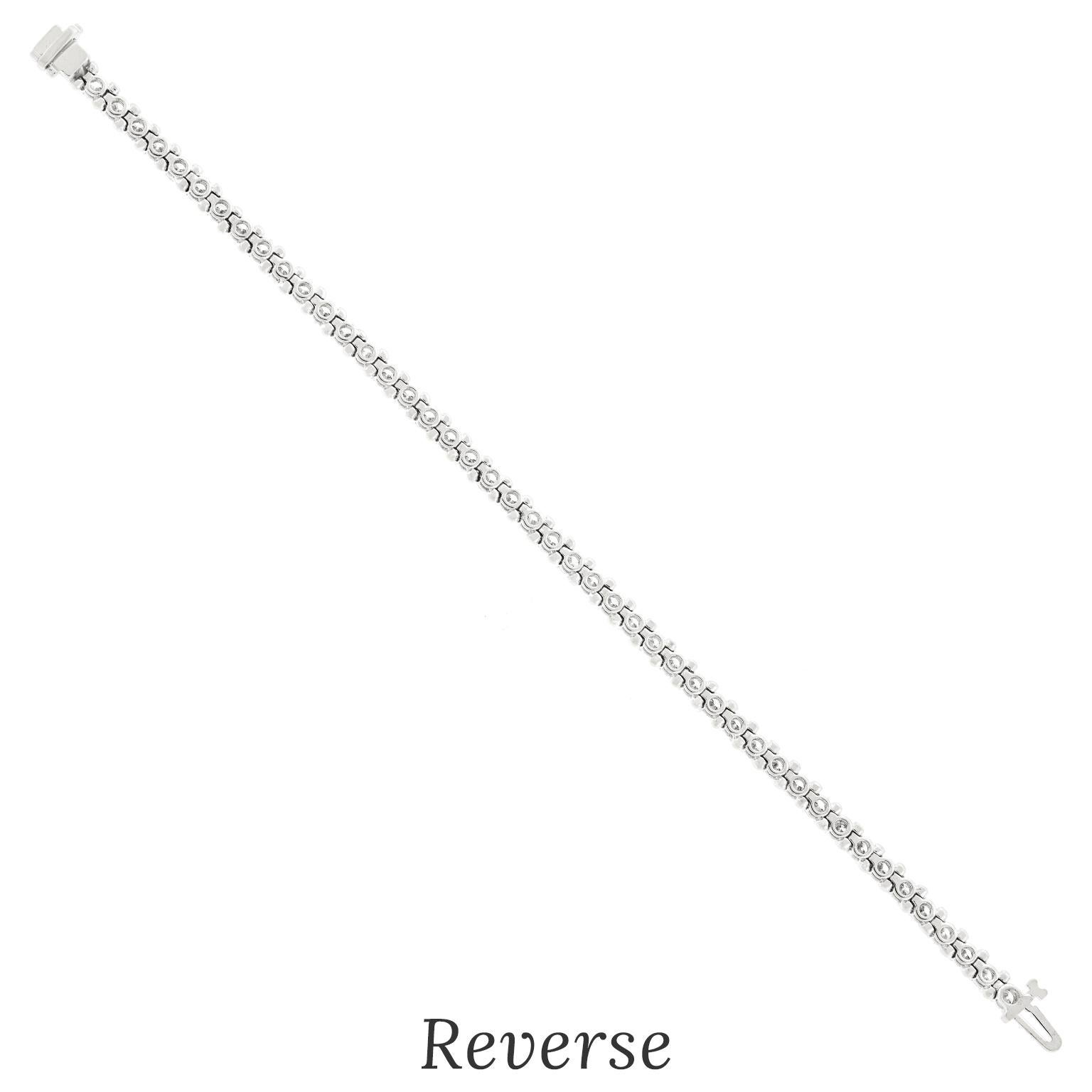 5,80 Karat Diamant-Tennisarmband im Angebot 2