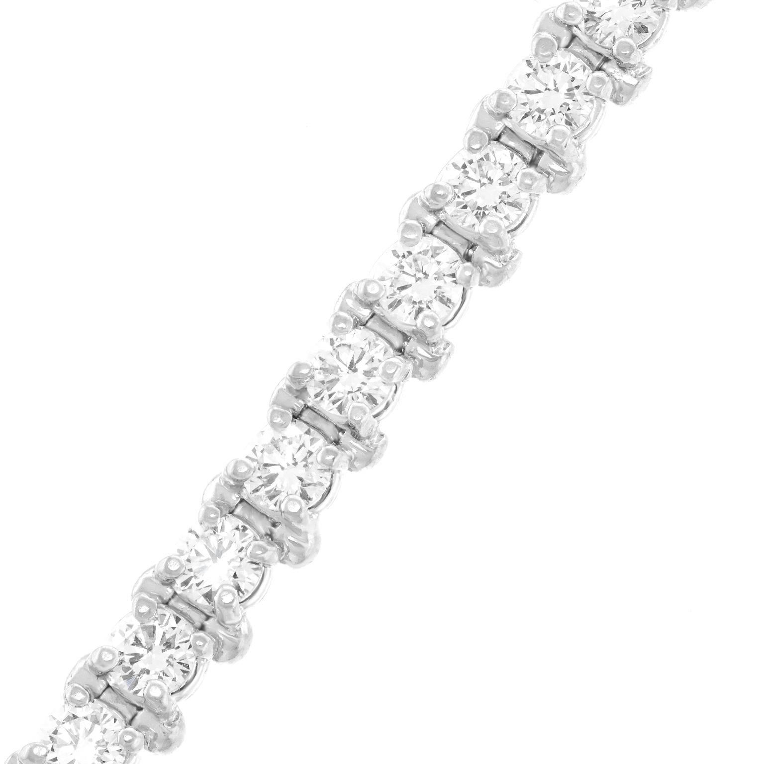 5,80 Karat Diamant-Tennisarmband im Angebot 4