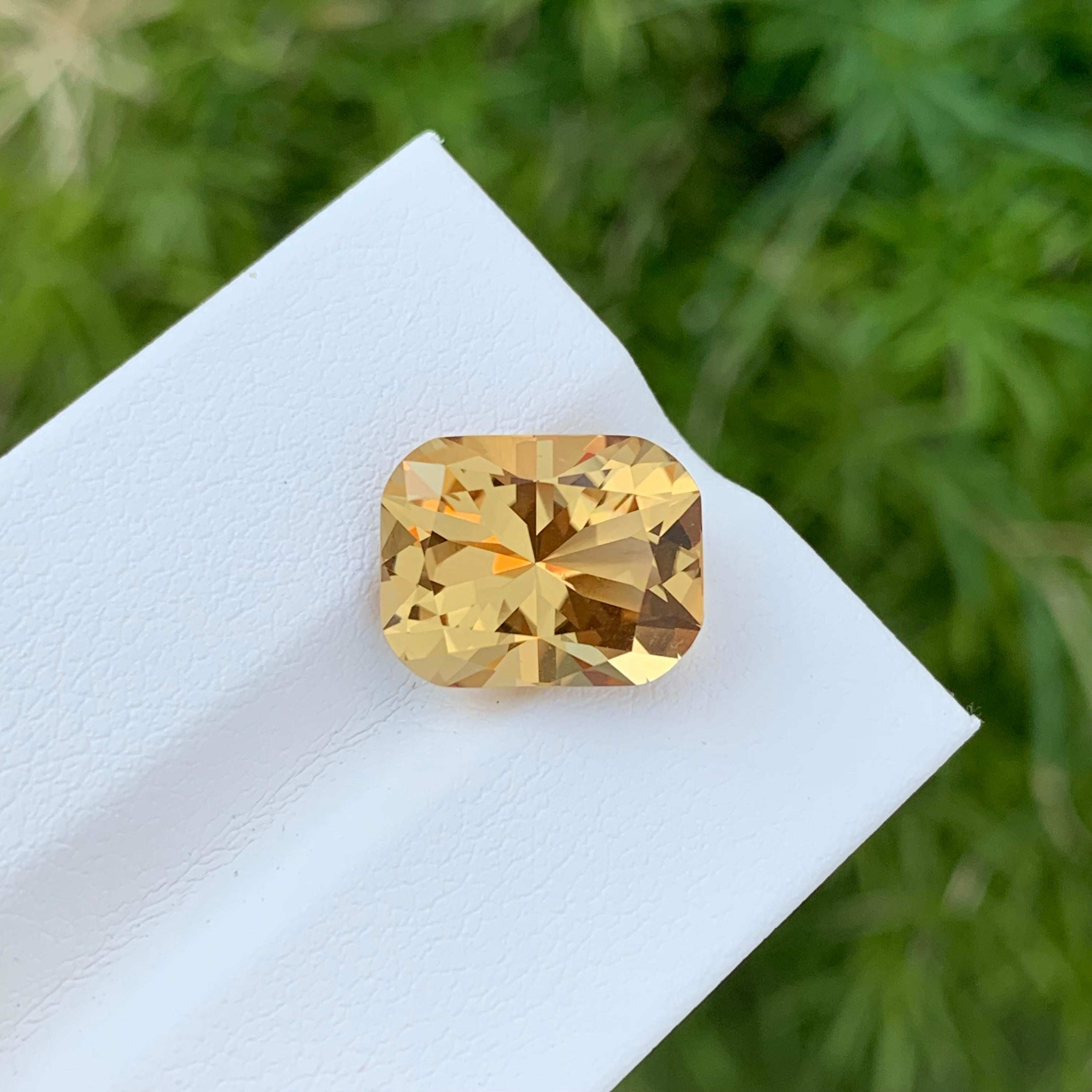 5,80 quilates de citrino natural suelto en forma de cojín largo para joyería en venta 2