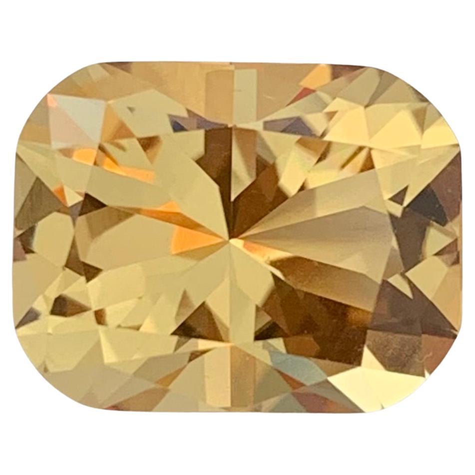 5.80 Carat Natural Loose Citrine Long Cushion Shape Gem For Jewellery Making