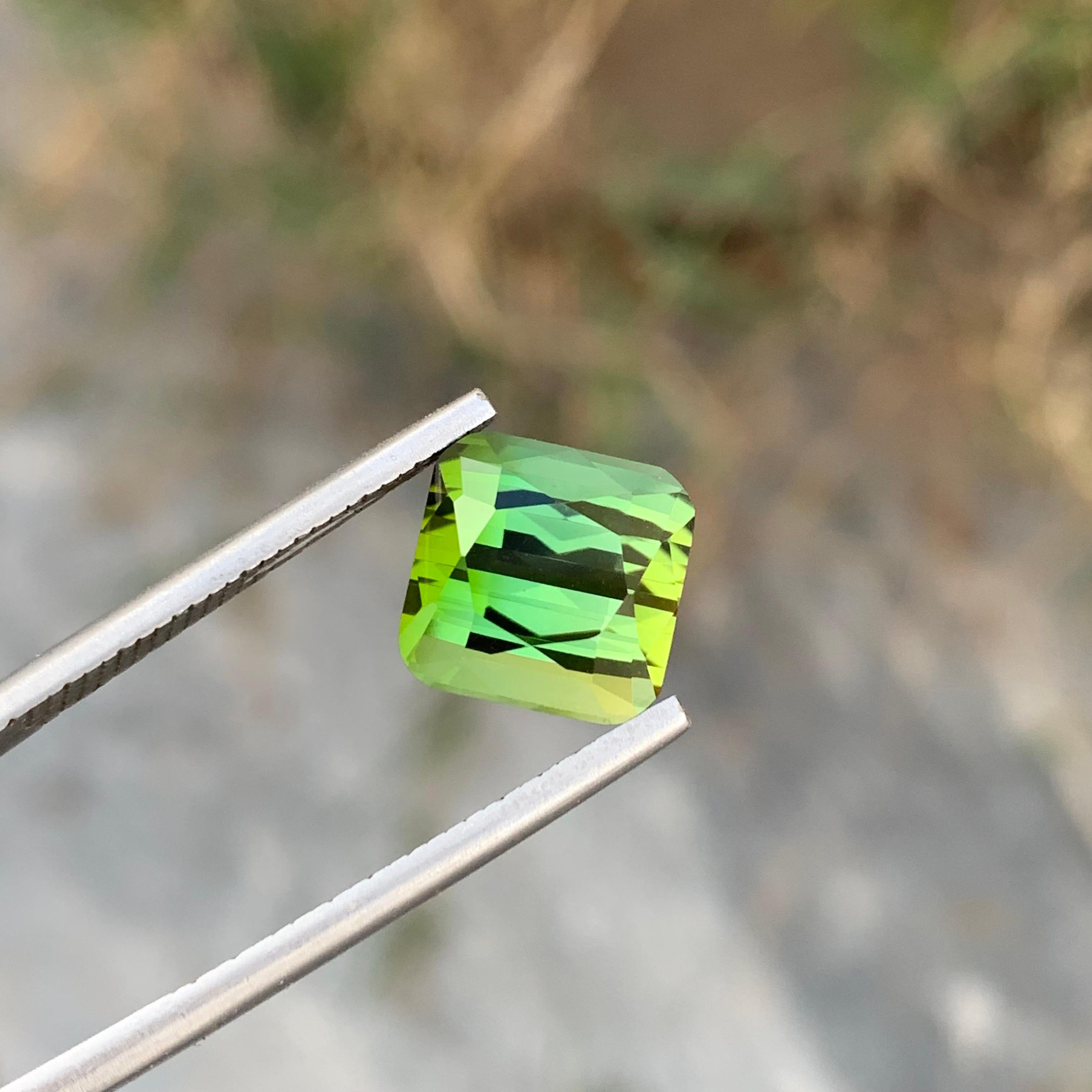5,80 Quilates Turmalina Natural Suelta Forma Cuadrada Gema Para Joyería en venta 5
