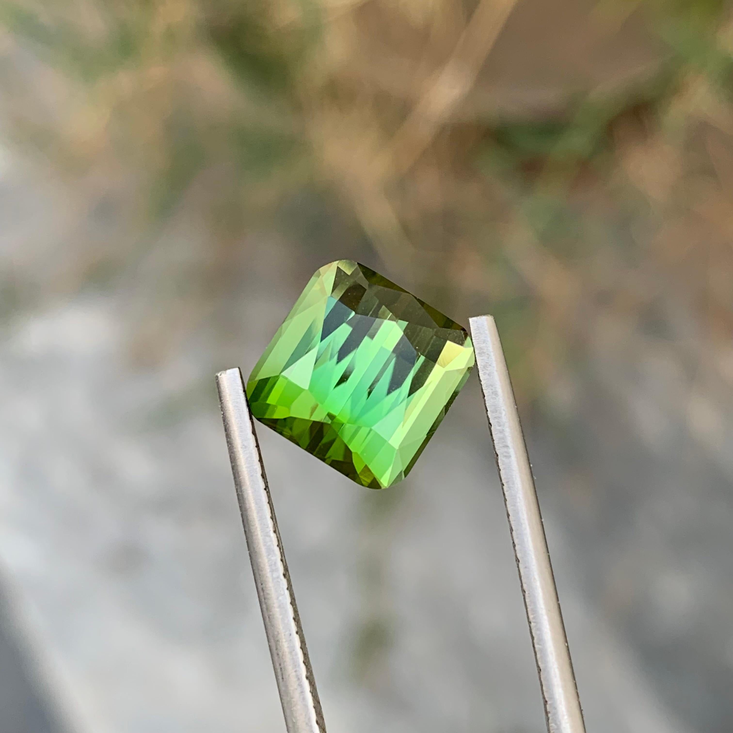 5,80 Quilates Turmalina Natural Suelta Forma Cuadrada Gema Para Joyería en venta 1