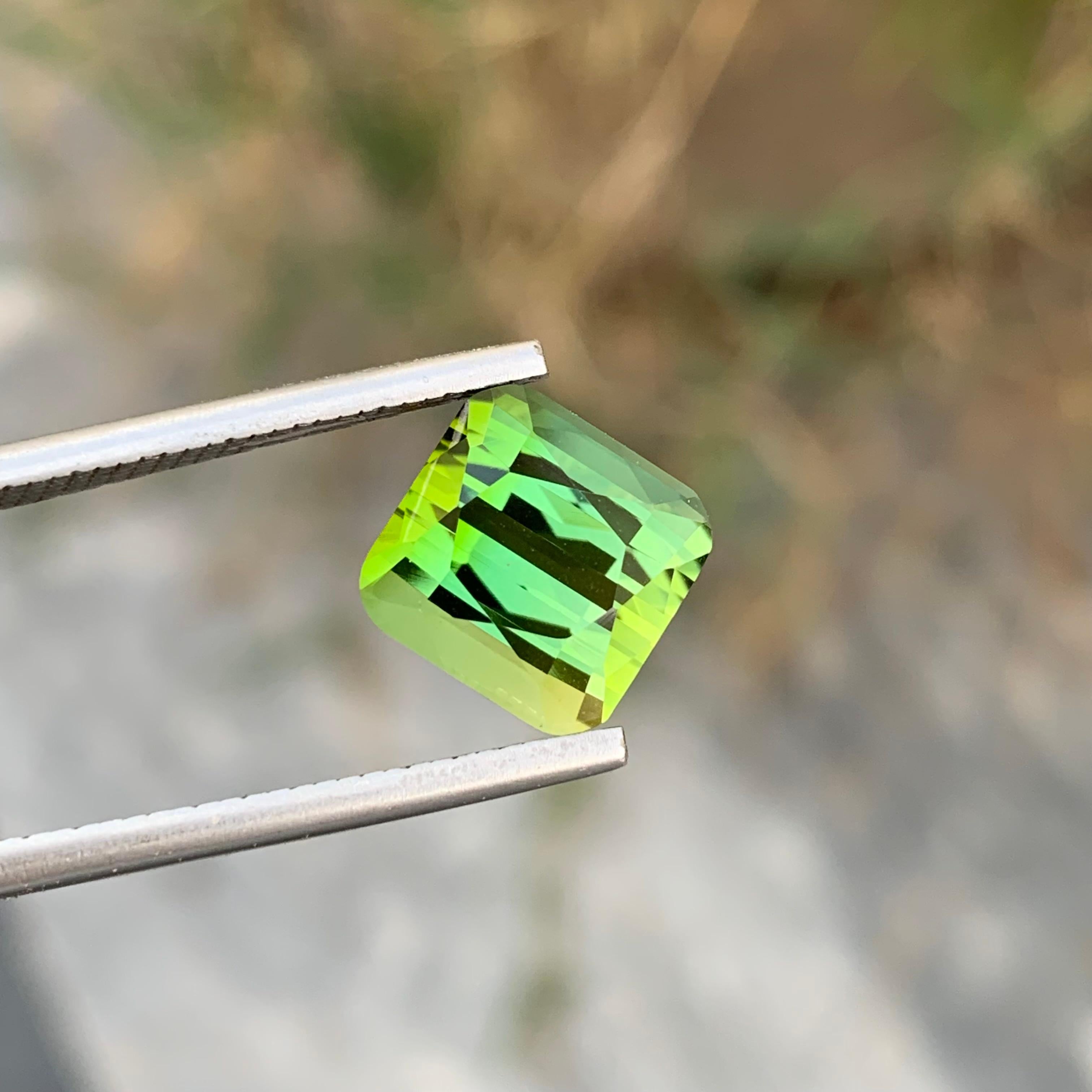 5,80 Quilates Turmalina Natural Suelta Forma Cuadrada Gema Para Joyería en venta 2