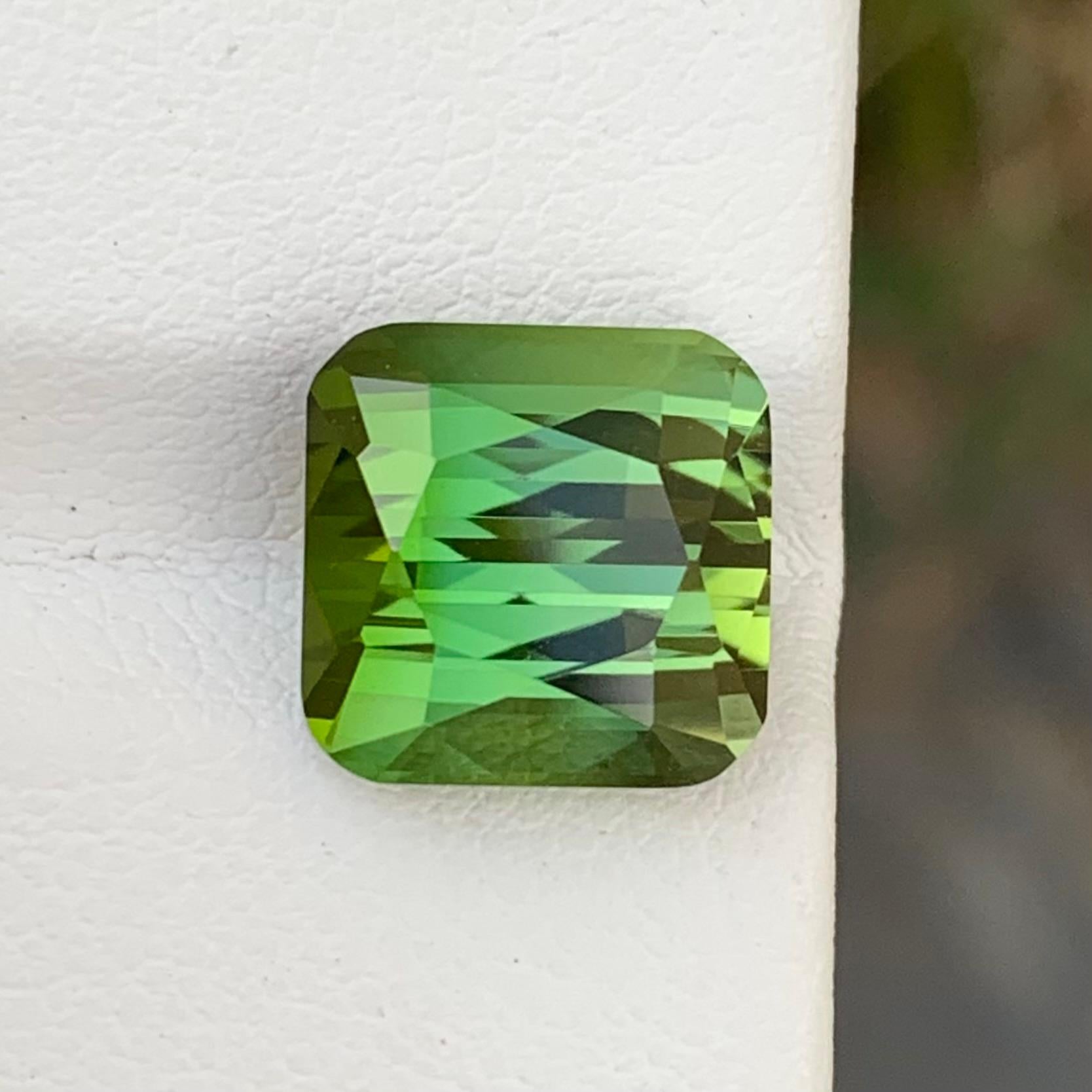 5.80 Carats Natural Green Tourmaline Loose Gemstone en vente 4