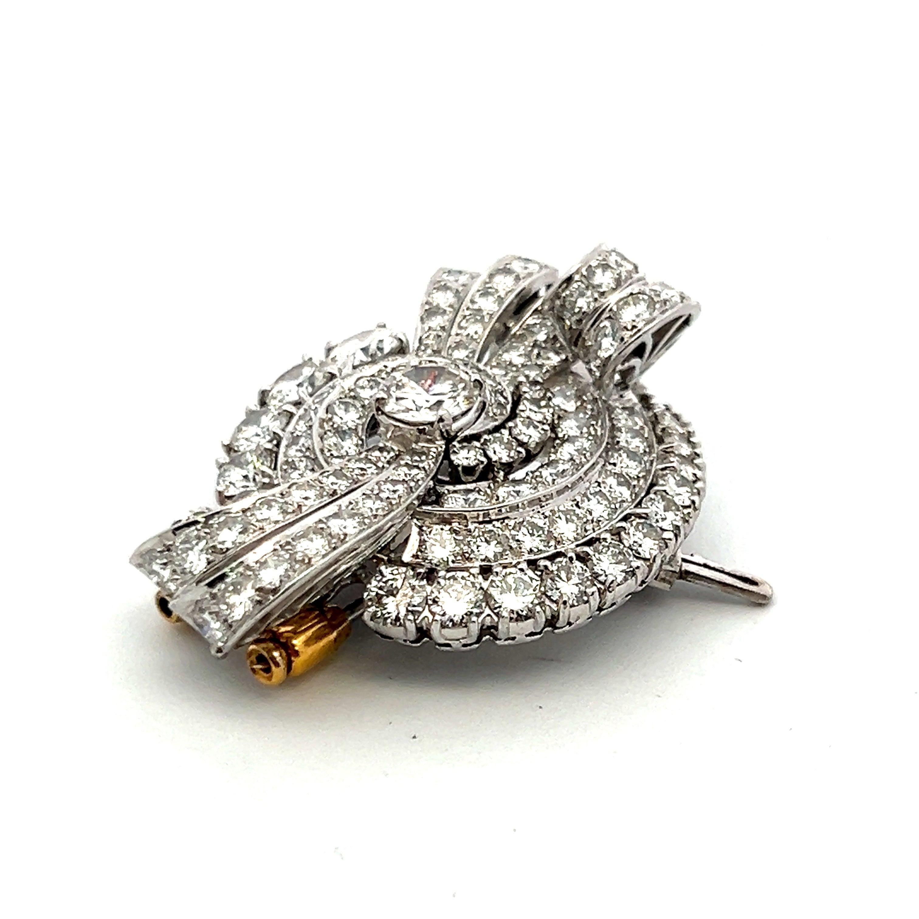 58,05 carati di diamante rotondo Brilliante G VS1 in oro bianco 18K Collana di pietre preziose A. Stone in vendita 3